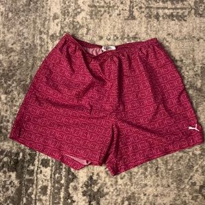 Pink puma shorts